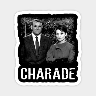 Cary and Audrey Elegance Charades Vintage Film Couture Collection Magnet