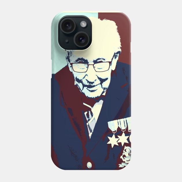 Captain Tom Moore Hero Phone Case by raiseastorm