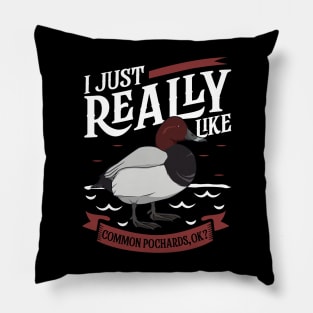 I just really like Common Pochards Pillow