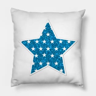 American Glitter Star Pillow