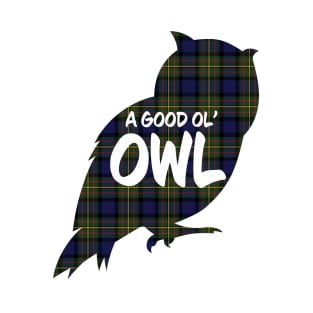 Owl Critter - MacLaren Plaid T-Shirt