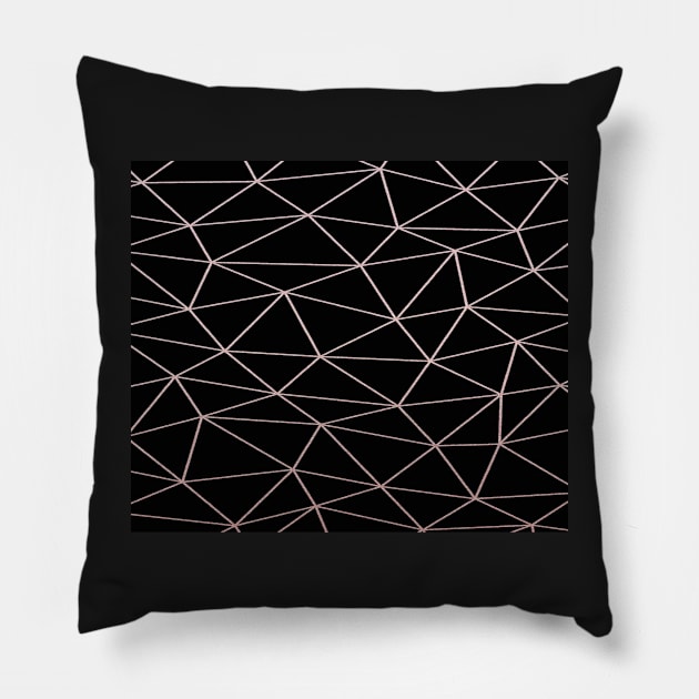 Black Patterns Pillow by artforrart