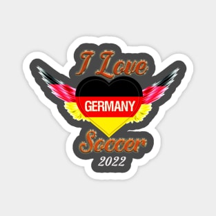 I Love Germany Soccer 2022 Magnet