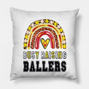 Busy Raising Ballers, Softball Pillow