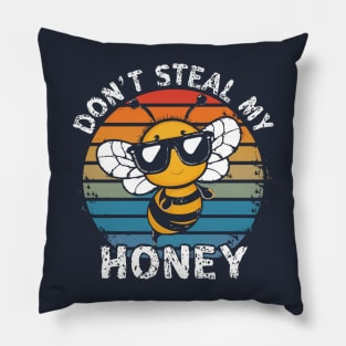 Funny bee tees Pillow