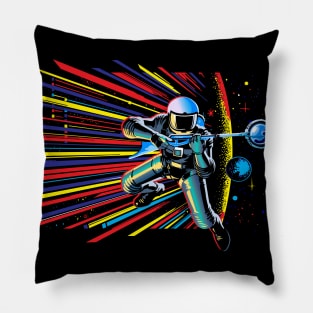 Retro Pop Art Astronaut Pillow