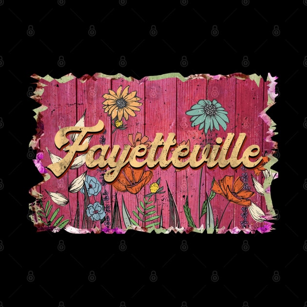 Classic Fayetteville Personalized Flowers Proud Name by Friday The 13th