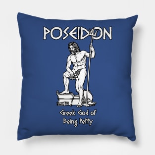 Poseidon, Greek God of Being Petty Pillow