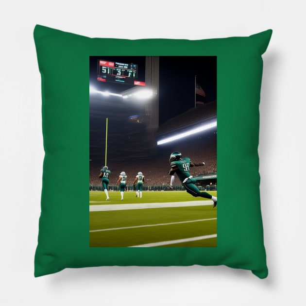 philadelphia eagles Pillow by Nasromaystro