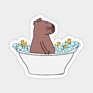 Capybara Bath Time Magnet