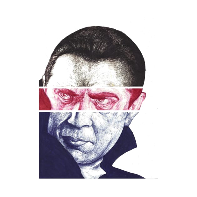 Dracula, A a ballpoint portrait. by RogerPrice00x