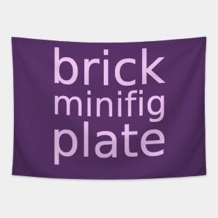 brick minifig plate Tapestry