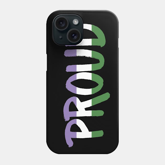 Proud - Genderqueer Phone Case by Jo Tyler