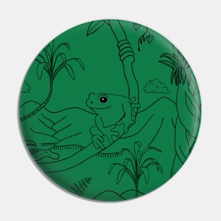 Jungle Frog Pin