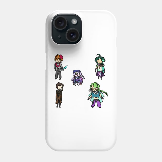 Badly Drawn Liyue 2 Sticker Pack Phone Case by casserolestan