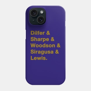 2000 Baltimore Ravens Gold Phone Case