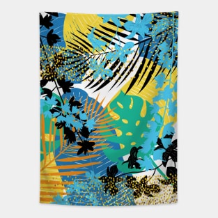 Tropical Leaves Tapestry