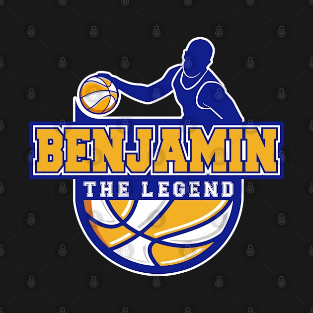 Benjamin The Legend Basketball Custom Player Your Name by Baseball Your Name