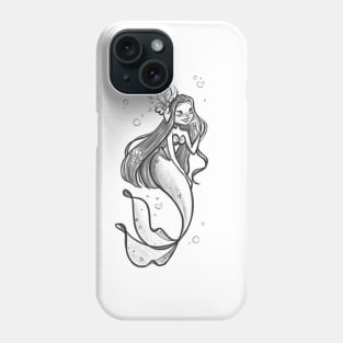 Mermaid Sketch Phone Case