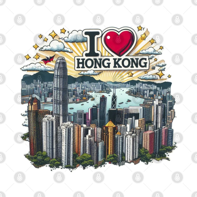 I Love Hong Kong by BukovskyART