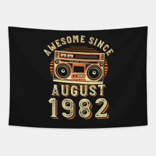 Funny Birthday Quote, Awesome Since August 1982, Cool Birthday Tapestry