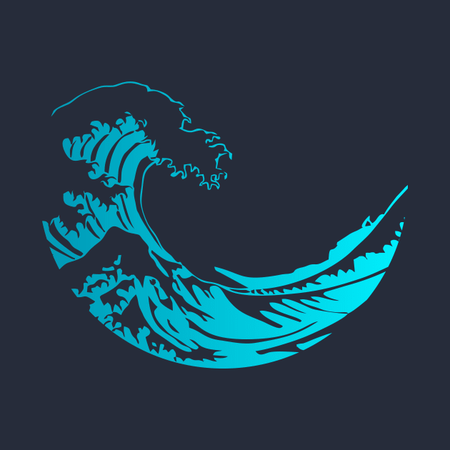 THE GREAT WAVE OF KANAGAWA by PAINTMONKEYS