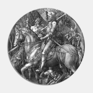 Knight and the Devil by Albrecht Durer Pin