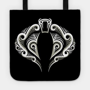 Tribal Cobra Tattoo Tote