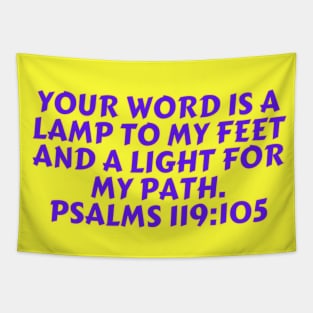 Bible Verse Psalm 119:105 Tapestry