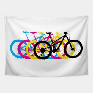 Mountain Biking - Colors Tapestry