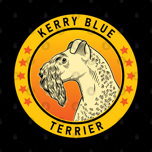 Kerry Blue Terrier Dog Portrait by millersye