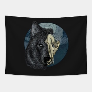 Wolf Skull Tapestry