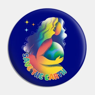 Save the earth Pin