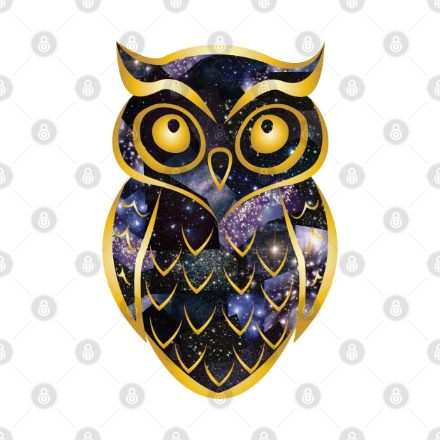 Cosmic Night Owl by aecdesign