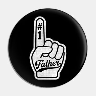 Number One Father baseball style sports Pin