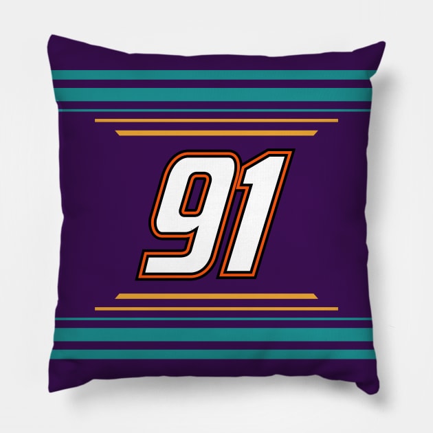 Kyle Weatherman #91 2024 NASCAR Design Pillow by AR Designs 