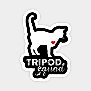 Tripod Squad, Three-Legged Cat, FRONT LEFT LEG amputee Magnet