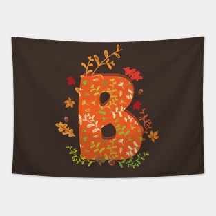 B Autumn Monogram Tapestry