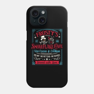 Frosty Snowflake Christmas Embrace the Holiday Snowman Phone Case