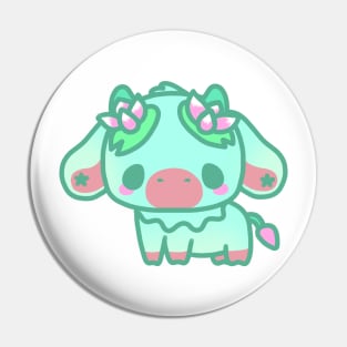 fluffy lilypad cow Pin