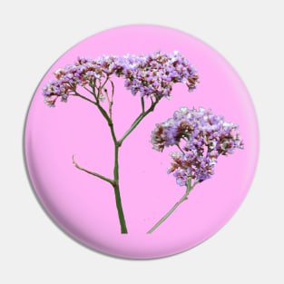 Purple flowers with a baby pink background Pin