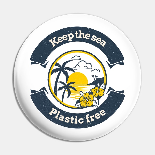 Keep the sea plastic free Pin by Andrew's shop