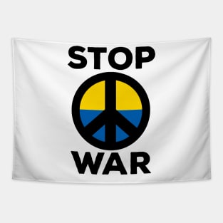 Stop War Flag of Ukraine Tapestry