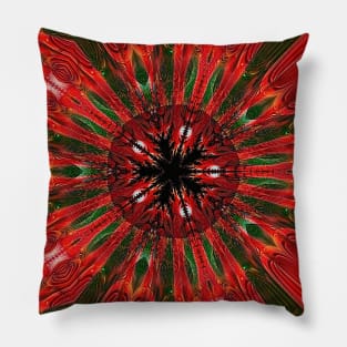 Christmas Kaleidoscope Festive Design Pillow