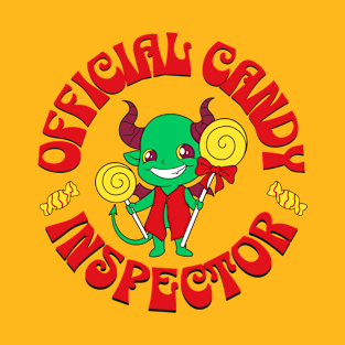 Official Candy Inspector Cute Monster T-Shirt