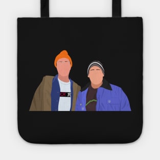 Office Michael and Dwight Straight Outta Lazy Scranton Rap Meme Fan Art Tote