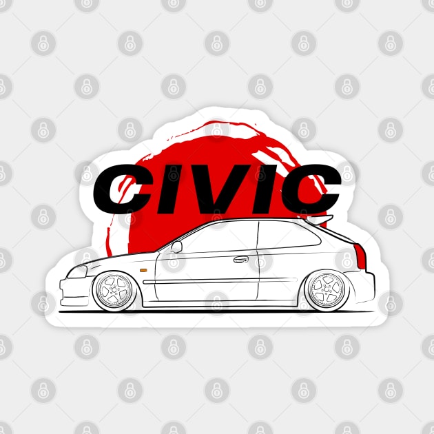 Civic JDM Magnet by turboosted