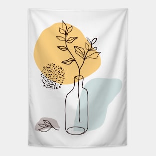 Abstract flower vase Tapestry