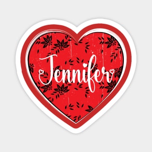 I Love Jennifer First Name I Heart Jennifer Magnet