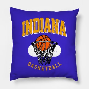 Vintage Indiana Basketball Pillow